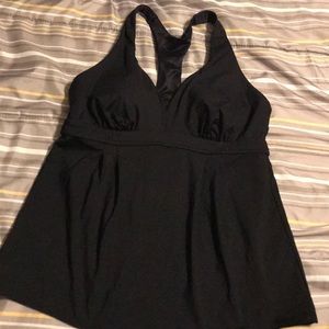 Lands End black swimsuit top